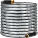 200 ft Stainless Steel Garden Hose - 2026 New Upgraded Metal Water hose - Flexible Water Hoses Pipes with Latex Core, 3/4" Solid Brass Connector - No-Expandable Watering Garden Hoses