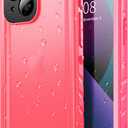 SPORTLINK Compatible with iPhone 13 Mini Waterproof Case - Full Body Shockproof Dustproof Phone Screen Protector Rugged Waterproof Case for iPhone 13 Mini 5.4 Inches Pink