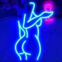 Lady Back Neon Sign Dimmable LED Lady Neon Sign Blue Neon Sign Woman Neon Sign Sexy Lady Neon Signs for Bedroom Man Cave Bar Store Home Party Art Decor Gifts(16X11 inches,Blue)