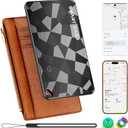 for iOS&Android Airtag Wallet Tracker Card, Ultra-Thin Smart Card, Credit Card Size Bluetooth Tracker for Wallet Passport, Works with Apple Find My & Google Find Hub, Wireless Charging, Loud Alarm