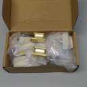 20 Pack Square Brushed Gold Cabinet Knobs,Single Hole Cabinet Handles Gold Knobs for Cabinets and Drawers Cupboard Closet Bathroom Dresser Hardware,Solid Zinc Alloy