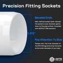 letsFix 1" PVC Fittings 4 Way (10-Pack) Furniture Grade, Elbow Connector, Heavy Duty for DIY Furniture, Frames, UV Resistant - Compatible with 1" Schedule 40 PVC Pipes