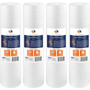 Aquaboon 5 Micron 20 x 4.5 Whole House Sediment Filter Cartridge 20 inch Water Filter Replacement Compatible with DGD-5005-20, FP25B, AP810-2, 4-Pack