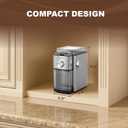 Electric Flat Burr Coffee Grinder, Coffee Grinder with 17 Grind Settings, Coffee Beans Grinder with Removable Burr, Large Capacity Bean Hopper & Compact Design for Home&Office