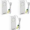 Topvico Water Leak Sensor Detector Flood Alarm for Basement RV Moisture 120dB Work Alone Battery Operated, 3 Packs