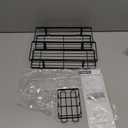 Adhesive Shower Caddy,Shower Shelves with Soap Holder and 12 Hooks,Rustproof No Drilling Bathroom Organizer and Storage, Black, 3 Pack