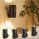 NIORSUN Night Lights Plug into Wall, Dimmable with 3 Color Modes & Auto On/Off Sensor, Ultra-Slim Nightlight for Hallway, Bathroom, Bedroom, Nursery, Kitchen (4 Pack, Black)