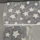 1 Pack 3 Puppy Blankets Cat Dog Blankets Super Soft Warm Sleep Mat Grey Star Cute Print Blanket Fluffy Fleece Pet Blanket Flannel Throw for Small Dogs Puppy Dogs Cats Medium(29"x20")