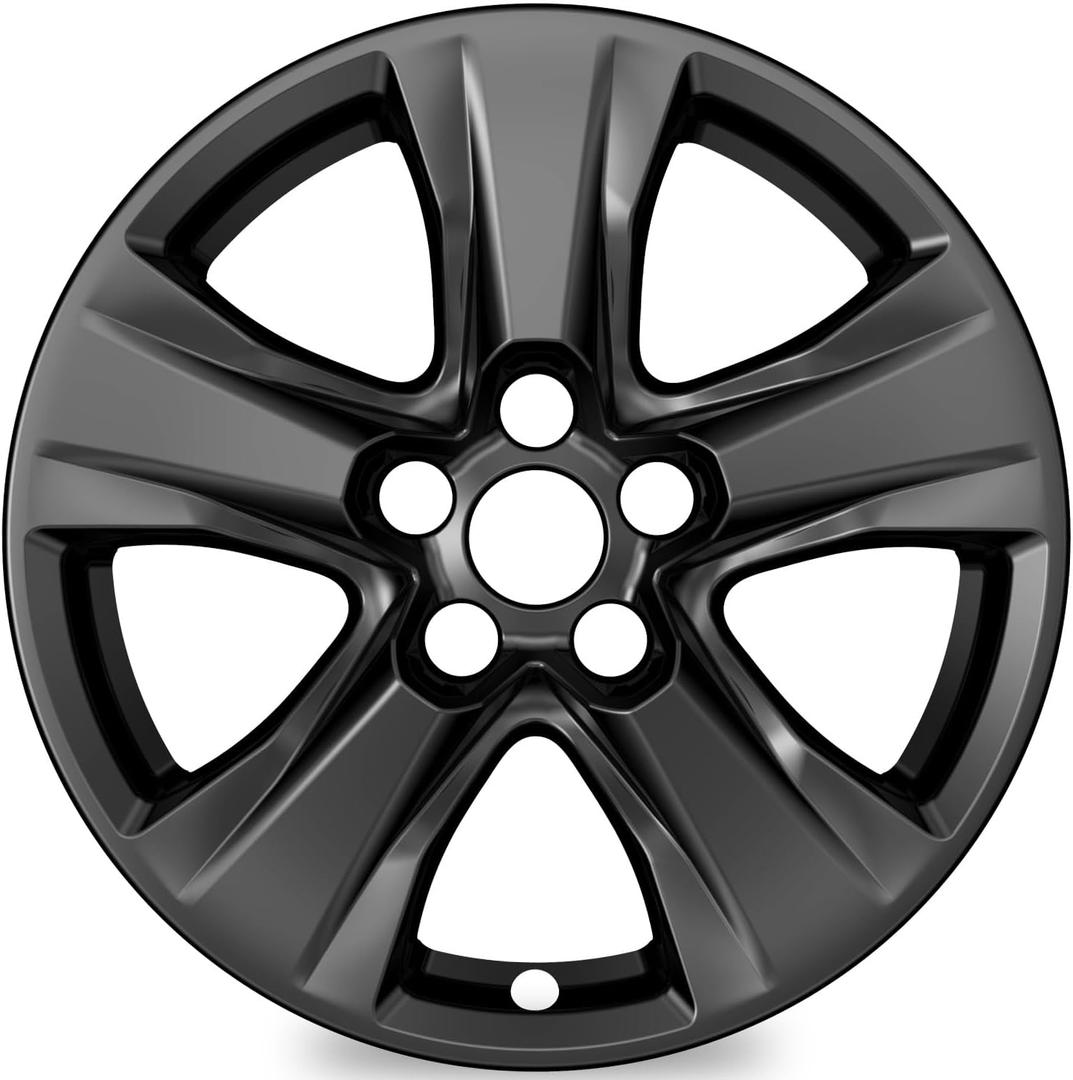 4-Pack Wheel Skins Compatible with Toyota RAV4 / RAV4 Hybrid 2019 2020 2021 2022 2023 2024, 17" 17 inch Alloy Wheel, Snap-on Wheel Cover Replacement, Black Color
