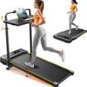 Acezoe 3 in 1 Under Desk Treadmill with Incline, Walking Pad with Removable Desk Workstation, Adjustable Height for Different Need, 300lbs Capacity, Foldable Compact for Home Small Office