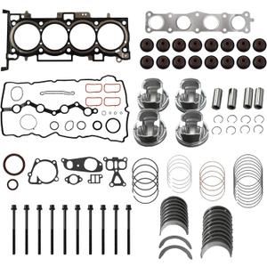 G4KJ 2.4L Engine Rebuild Overhaul Gasket Kit & Pistons Replacement fit for Hyundai KIA Optima Tucson Sorento Sportage 2011-2020 GDI 23410-2G500