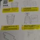 Sadstory Small Plastic Laundry Basket, Round Laundry Hamper 13x15"