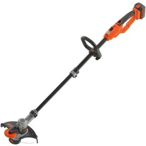 Black+Decker Cordless Grass Trimmer (Powercommand EasyFeed, 18 V 4.0 Ah, Battery and Charger Included, 30 cm Cutting Width, for Large Area) STC1840EPC