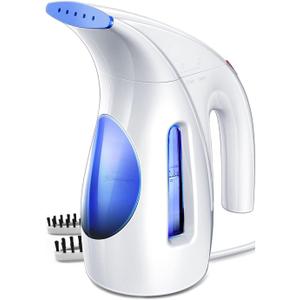 HiLIFE Steamer for Clothes, Portable Handheld Clothing Steamer, 240ml Big Capacity, 700W, Strong Power, Fabric Quick Wrinkle Remover with Brush for Home, Office(ONLY 120V) -Blue