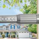 ZipGlo Tension Curtain Rod，40-166IN(3.33-13.83Ft) One-Click Fast Extension Rod Easy to Install Silver Long Outdoor Curtain Rods No Drilling Never Rust for Window or Shower Patio Diameter 1.26 Inches