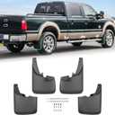 Mud Flaps for 2011-2016 Ford F250/F350-F550 Super Duty with Fender Flares(Single Rear Wheels) Splash Guards Mudguards Truck Accessories Front & Rear 4Pcs