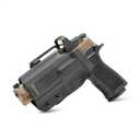 GRITR OWB Kydex Sig Sauer P320 Holster for Men & Women w/Optic Cut, Open Bottom, Adjustable Cant, Safariland QLS/G-Code RTI Attachments Compatible - Right/Left Hand Options