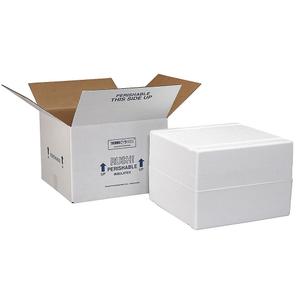 Polar Tech XM15C Thermo Chill Expand-em Series Insulated Carton with Foam Shipper, 10-5/8" Length x 6-1/2" Width x 5" Depth (Case of 4)