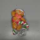 Singing Christmas Ornaments, Funny Sounding Christmas Tree Decoration, Musical Gingerbread Man Hanging Ornaments for Xmas, Stocking Stuffer,White Elephant Gift for Xmas Party Gift Exchange 10 inch