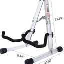 Musbeat Guitar Stand, Acrylic A-Shape Acoustic Guitar Stand with Padded Foam, Instrument Holder Floor for Electric, Bass, Cello, Acoustic Instrument Rack for Home Studio Display (Green-Tree)