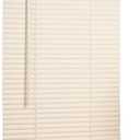 LOTUS & WINDOWARE Cordless Mini Blind, 1" Vinyl Slats, 34.5" Wide x 60" Long - Alabaster, Window Blinds for Home and Office, Interior Door Blinds - Light Filtering