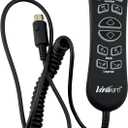 AlveyTech 10-Button 5-Pin Replacement Remote Hand Control for Pride VivaLift Lift Chair (Standard & Early Version Viva Lift 2) - (CTL1707190) for Standard & Early Version VivaLift 2 Models