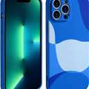 Cute Painted Art Phone Case for iPhone 11 Pro Max Case Slim Soft Shockproof Compatible with iPhone 11 Pro Max Case,Klein Blue