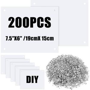 Hanaive 100 Running Bib Numbers with Safety Pins for Marathon Sports Competition Events Tearproof Waterproof 6 x 7.5 Inch