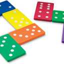 Learning Resources Jumbo Foam Dominoes - Board Games, Math Manipulatives , Counting and Problem Solving, Patterning Skills, Gifts for Boys and Girls, Classroom Games for Students