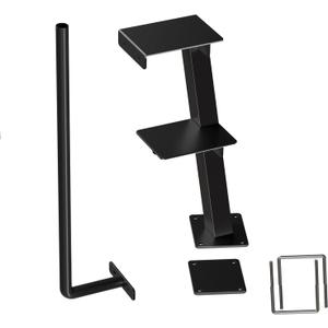 Trailer Step with Handle, Dual-Step Universal Boat Hauler Step, Suitable for Various Types of Boat Hauler Frames, Black Heavy-Duty Hauler Step Trailer Step with Handle, Dual-Step Universal Boat Hauler Step, Suitable for Various Types of Boat Hauler Frames, Black Heavy-Duty Hauler Step