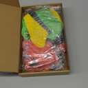 Tatuo 12 Pieces Inflatable Guitar Blow up Guitar Assorted Colors Inflatable Fake Party Prop Rock Star Electric Guitars for 80s 90s Themed Carnival Birthday(Bright,21 Inch)