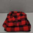 Nutria Womens Flannel Pajamas Set 100% Cotton Sleepwear Long Sleeve Button Down Nightwear Pants Pjs Loungewear Top&Bottom D06 (Large, Red Buffalo Plaid)