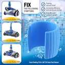 4 Pack Pool Systems Hose Float, Floating Fit 1.88" OD Hose, Compatible with Zodiac/Baracuda Cleaners, Pool Cleaner Parts Replacement for 896584000-280 (Blue)