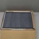 Pet Stair Ramp for Small Dogs, Folding 4-Level Adjustable, Non-Slip, Portable Wood Dog Ramp, Black