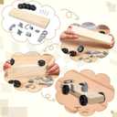 Derby Car Kit Includes Pre-drilled Wedge Block, Wheels and Nail-Type Axels Compatible with Pine Wood Derby Car Kit