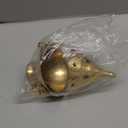 Needzo High Polished Brass Cross Design Hanging Church Thurible Censer with Chain, 4 3/4 Inch