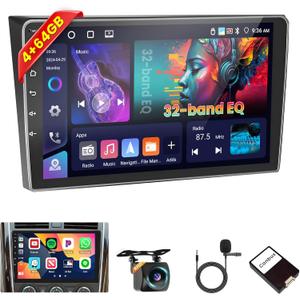 Inefala [4G+64G] Android 15 Car Stereo for Mazda CX9 20072015 with Wireless Carplay Android Auto, 10 Inch HD Touchscreen Car Radio with WiFi GPS Bluetooth5.0 FM/RDS 32EQ SWC Canbus Backup Camera MIC