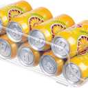 iDesign Soda Can Dispenser for Refrigerator or Pantry - Clear - Made in USA