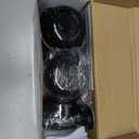 GRENFU Stove Knob Covers for Child Safety (5 + 1 Pack) Gas Stove Knob Covers with Strong Adhesive Double-Sided Tape Oven Knob Covers for Child Safety Prevent Kids & Pets from Turning on Stoves Black