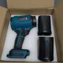 Cordless Leaf Blower Compatible with Makita 18V Battery (Tool Only), 800,000 RPM Brushless Turbo Jet Blower up to 60m/s Airflow, Lightweight 1.5 lbs Handheld Dust Cleaner for Patio, Lawn & Garage