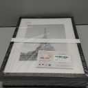 upsimples 12x16 Picture Frame Set of 5, Display Pictures 8.5x11 with Mat or 12 x 16 Without, Wall Gallery Poster Frames, Black