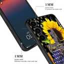 Phone Case Compatiable for Samsung Galaxy A16 5G,Slim Shockproof Protective Cover for Man Women Girl Boy Children,American Flag Cross Sunflower