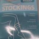 2 Pairs Sheer Compression Socks for Women - 15-20 mmHg Knee High Sheer Compression Stockings for Support Circulation Swelling Edema Work Office Travel, Beige, Large