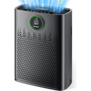 Air Purifiers for Home Large Room, with Smart Mode, Cover Up to 2200 Ft², PM2.5 Air Quality Display, 22dB Sleep Mode, Aromatherapy with 2X-Purification & 360°Air Outlet, HAP603, Bright White