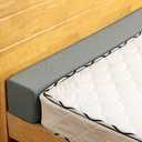 ThinMay Bed Gap/Space Filler, Mattress Extender for Twin/Full/Queen/King Bed, High-Density Sponge Close Gap(0-12"), Stop Losing Your Pillows(Dark Gray-LxWxD-39 * 2 * 10in)