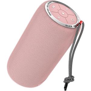 Monster S310 Upgraded Bluetooth Speaker, 30W Portable Speaker, 360° Stereo Sound with Punchy bass, TWS Pairing, IPX6 Waterproof, Bluetooth 5.2, 24H Playtime, Perfect for Home, Outdoor, Beach, Pink