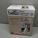 BELLA 12 Cup Programmable Coffee Marker, Reusable Dishwasher Safe Accessories, Easy LCD diaply, Auto Shutoff, 900 watt, Oatmilk