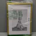 Upsimples A3 Picture Frame, Display Pictures 8.3x11.7 with Mat or 11.7 x 16.5 Without, Wall Hanging Poster Frames, Gold, 1 Pack