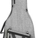 Gator Cases Transit Series Lightweight Acoustic Guitar Gig Bag with Backpack Straps and Rubberized Base, Light Grey Exterior (GT-ACOUSTIC-GRY)