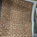 Easy Jute Outdoor Rug 9x12 Rug for Living Room Office, Brown-Orange